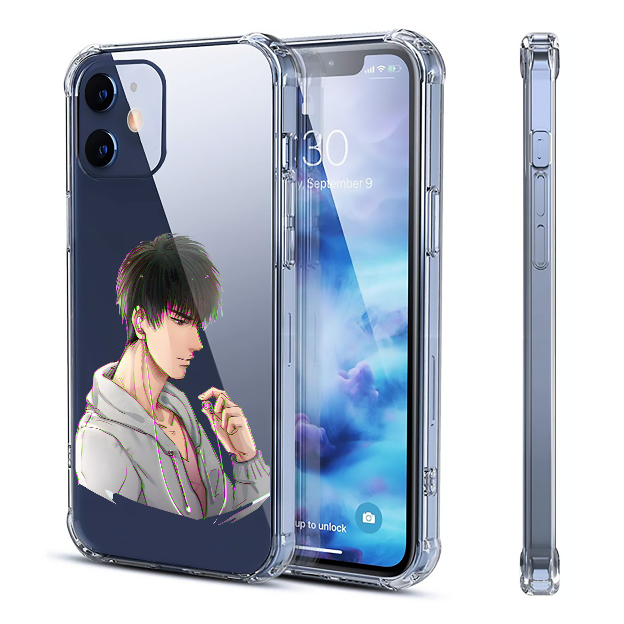 （画像用） SLAM DUNK／スラムダンク 【iPhone 12シリーズ対応】透明スマホケース（クリアソフトケース）